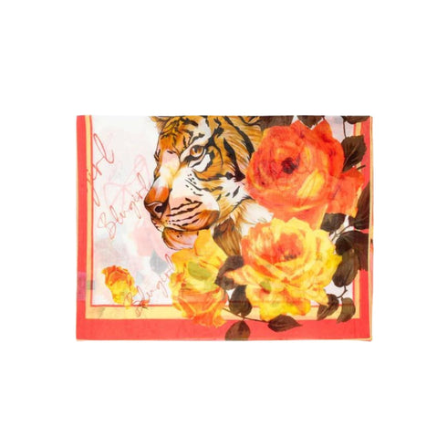 BLUGIRL Foulard Foulard Donna fantasia tigre Arancione - Francavilla Moda